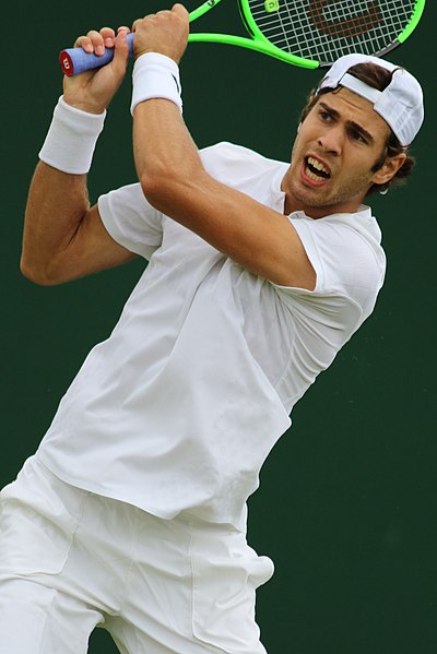 Khachanov at the 2017 Wimbledon Championships