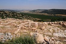 Ruins at Khirbet Qeiyafa: Proposed site of She'arayim Khirbet Qeiyafa 17449 (14151133218).jpg