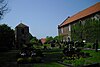 Evangelical church in Westochtersum with a bell tower