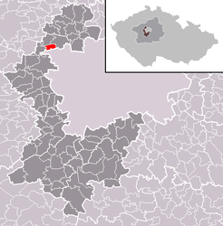 Kněževes - Carte