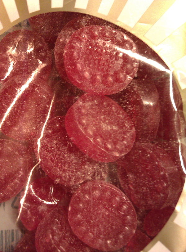 Kongen af Danmark ("King of Denmark") are Danish candies containing anise, sugar and beetroot juice. They were originally invented to persuade the kin