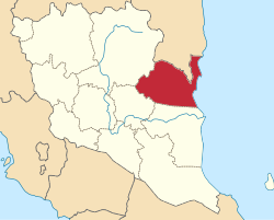 Kuantan highlighted in Pahang, Malaysia.svg