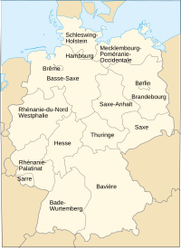 Carte des États allemands