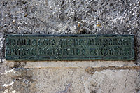 Plaque de cimetière.