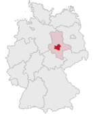 Salzlandkreis (mörkröd) i Tyskland