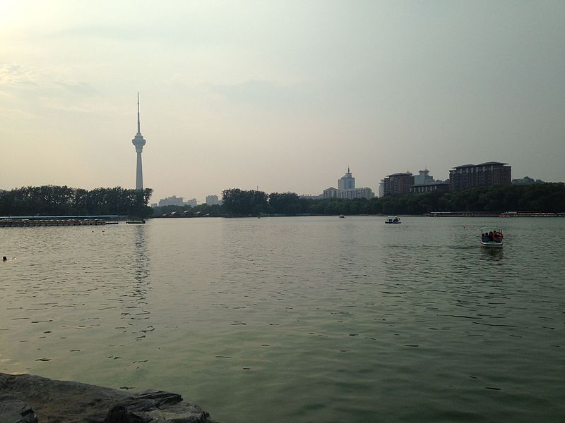 File:Lake Yuyuantan and China Central Television Tower 4.JPG