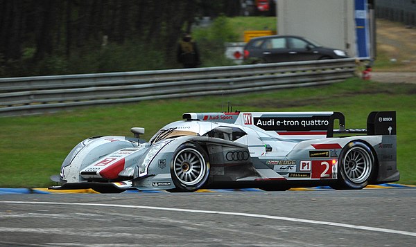 The No. 2 Audi R18 e-tron quattro earned pole position in the hands of Loïc Duval during the first qualifying session.