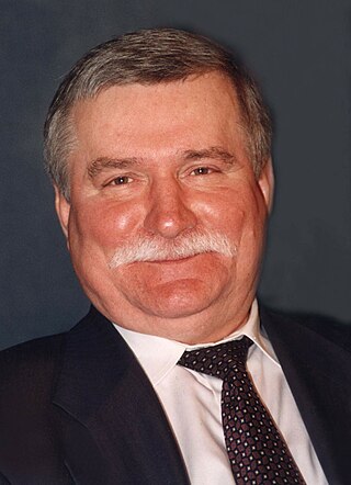 <span class="mw-page-title-main">Lech Wałęsa</span> President of Poland from 1990 to 1995