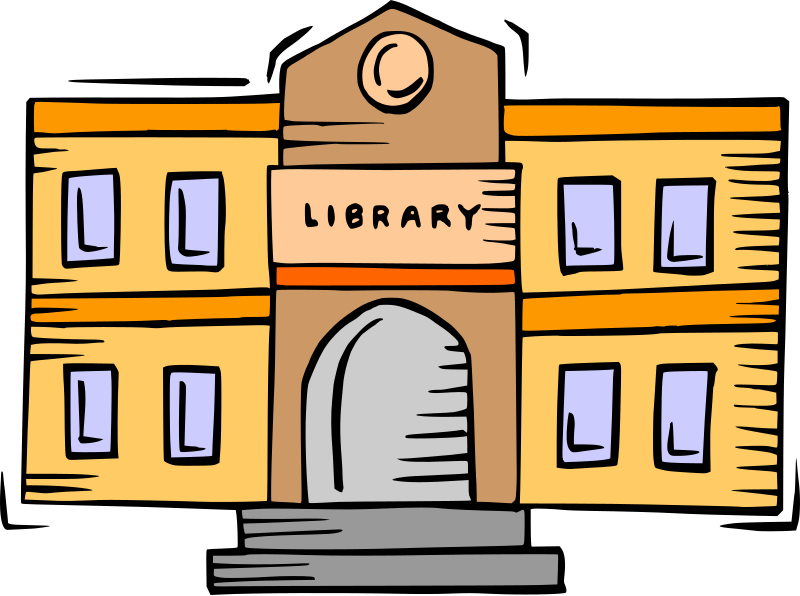 File:Library building clipart.svg