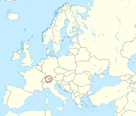 Liechtenstein in Europe (-rivers -mini map).svg