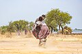 Lucha entre clanes de la tribu Mundari, Terekeka, Sudán del Sur, 2024-01-29, DD 167