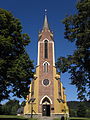 English: Saint Stanislaus church in Lutowiska Polski: Kościół św. Stanisława Biskupa w Lutowiskach