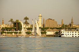 Luxor Temple as seen from River Nile