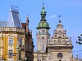 Lviv. The Bernardine church in the style of Italian and Dutch mannerism