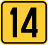 State Road 14 Schild}}