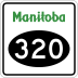 Provincial Road 320 marker