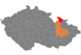 Distretto di Jeseník – Localizzazione