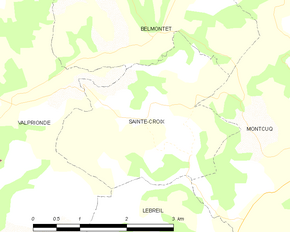 Poziția localității Sainte-Croix