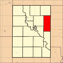 Map highlighting Highland Township, Clay County, Kansas.svg