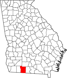 Map of Georgia highlighting Thomas County.svg