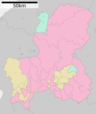 Шаблон:Карта розташування Японія Ґіфу