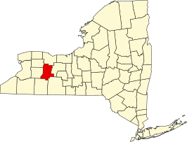 Locatie van Livingston County in New York