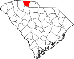 Map of South Carolina highlighting Cherokee County.svg