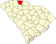 Map of South Carolina highlighting Cherokee County.svg