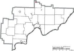 Placering af Macksburg i Washington County