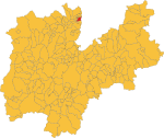 Map of comune of Ruffrè-Mendola (province of Trento, region Trentino-South Tyrol, Italy) 2018.svg