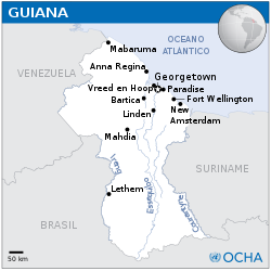 Mapa Guiana