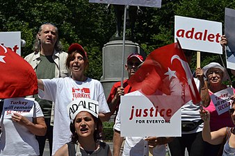 Adalet Yürüyüşü destekçileri, New York