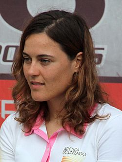 Margie Santimaria at the Triathlon di Andora, 2010