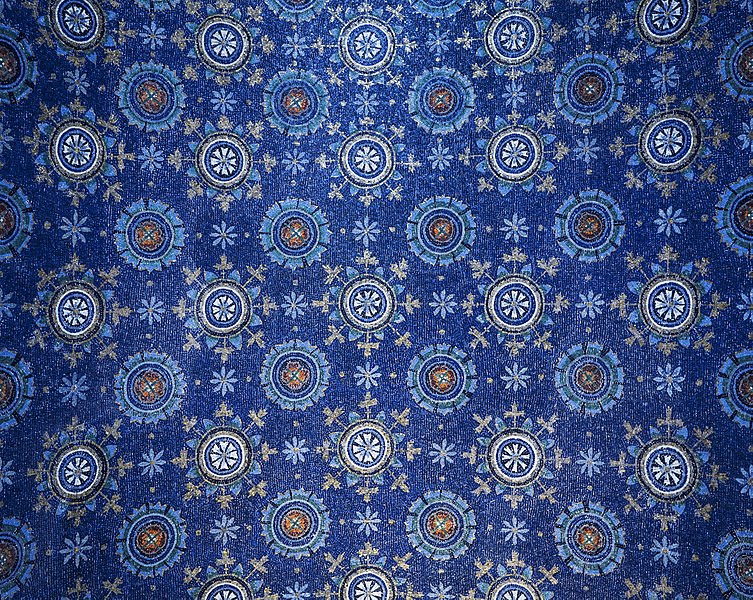 File:Mausoleum of Galla Placidia ceiling mosaics.jpg