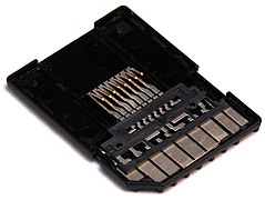 Geöffneter microSD-Adapter