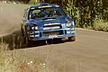 M.Märtin sur Subaru Impreza WRC au rallye de Finlande en 2001;