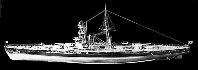 Model of battleship Kaga