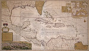 300px moll map of the west indies or the islands of america in the north sea c. 1715 uta