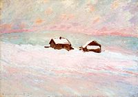 Houses in the Snow, Norway Monet houses snow norway 1895.jpg