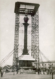 Columbus Monument, Barcelona Monumentocolonobras1888.jpg