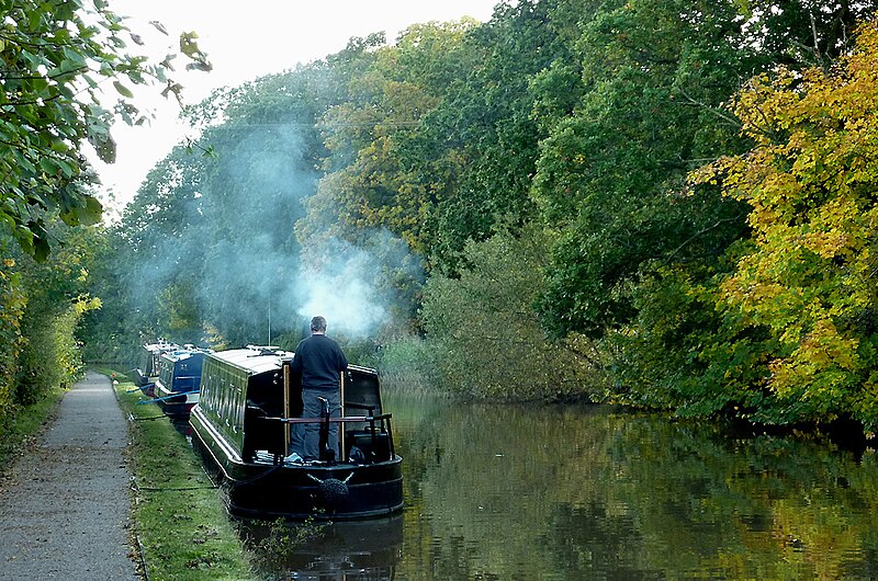 File:Moored narrowboats near Acton, Cheshire - geograph.org.uk - 3223457.jpg