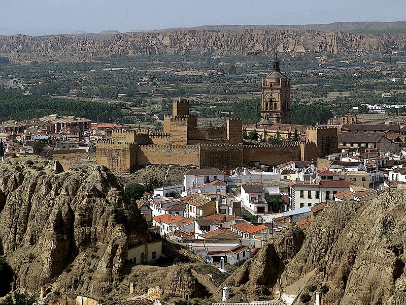 File:Moorish Castle - Cathedral - in Guadix Spain - panoramio.jpg