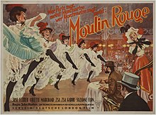 Moulin Rouge 1954 Moulin Rouge (film van John Huston) (affiche)