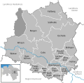 De gemeenten in de Landkreis Celle