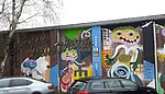 Muurschildering 'Wilde frisse westen' anno 2021, Lijnbaanstraat-Waalbandijk, Nijmegen.jpg