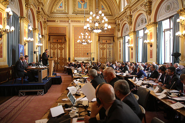 The Parliamentary Assembly meeting in London prior to the start of the 2014 Newport summit