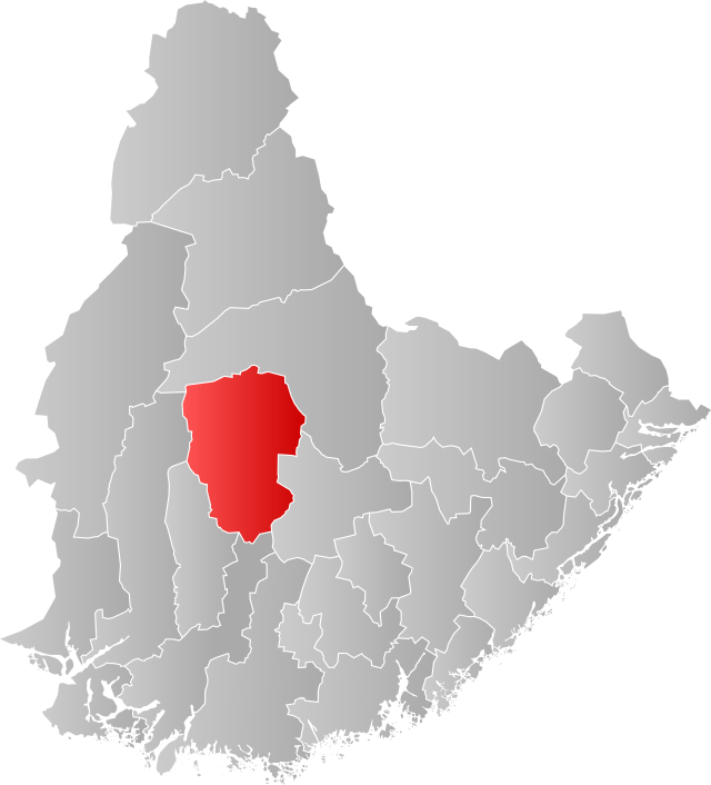 Poziția localității Åseral