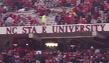 A 'T' goes missing during the 2006 GT-NC State football game Ncstaestole.jpg