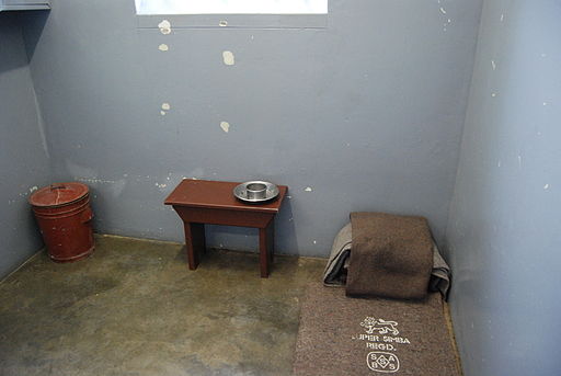 Nelson Mandela's prison cell, Robben Island, South Africa