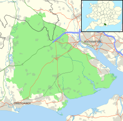 Location of the National Park New Forest National Park map.svg